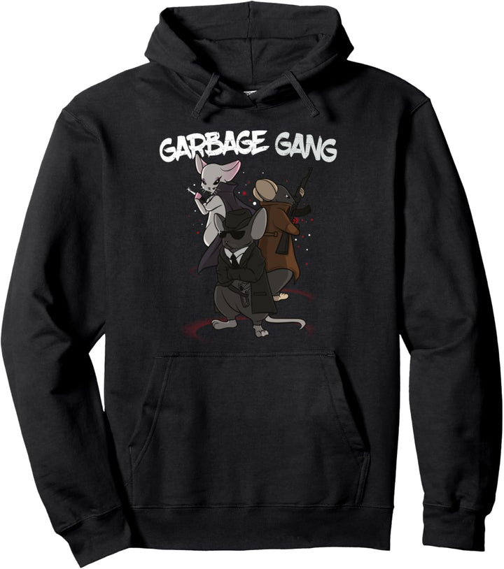 Haustier Ratte Garbage Gang Trash Team Pullover Hoodie