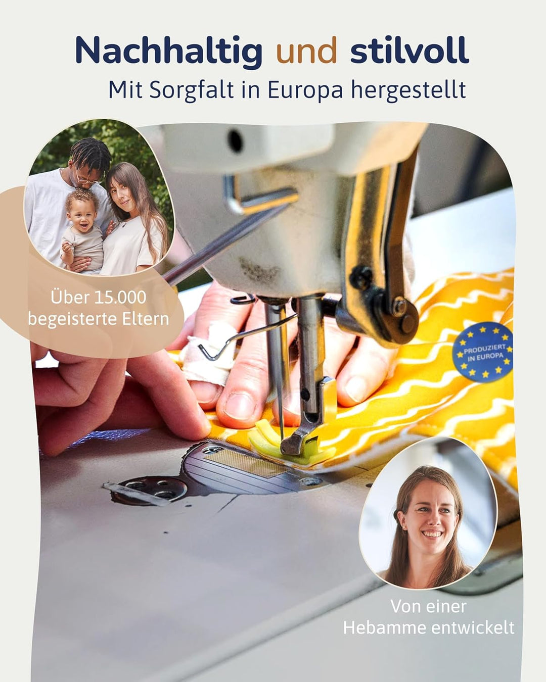 Stoffwindel Überhose Newborn (Midnight Rain) – Grössenverstellbar & langlebig aus recyceltem Polyest