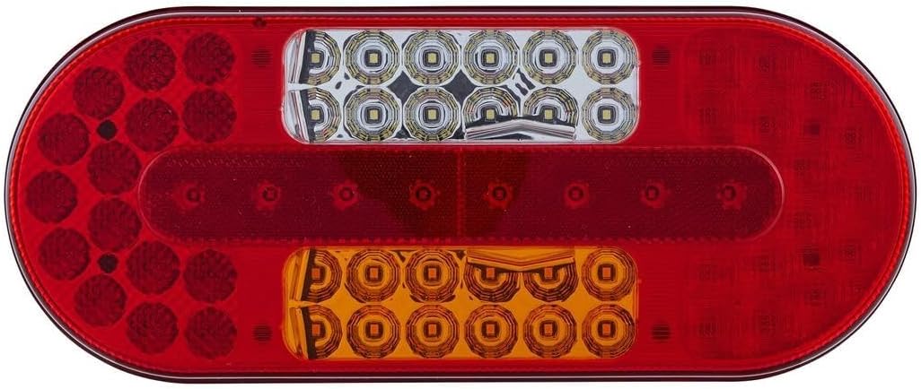 HELLA - Heckleuchte - Valuefit - LED - 24/12V - Anbau/geschraubt - Lichtscheibenfarbe: mehrfarbig -