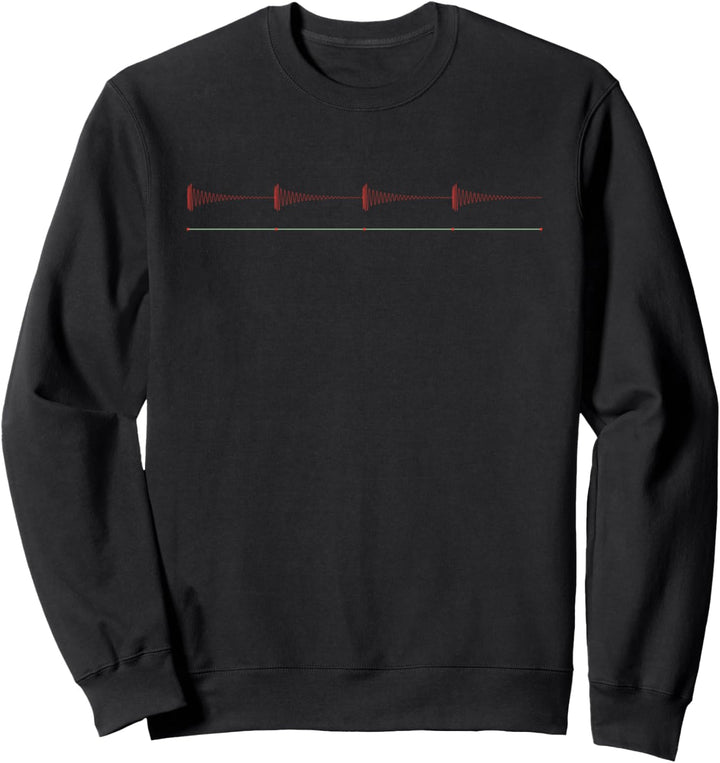 Four On The Floor Techno Beat Analog Synth Techno ADSR DAW Sweatshirt