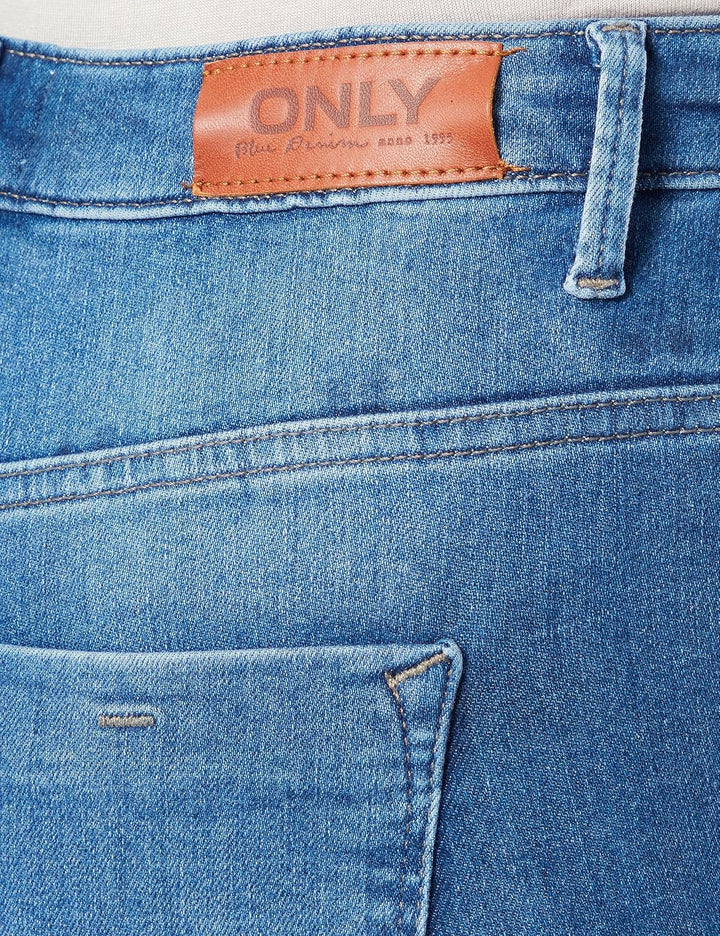 ONLY Damen Onlforever High Sk des Dnm L / 32L Medium Blue Denim, L / 32L Medium Blue Denim