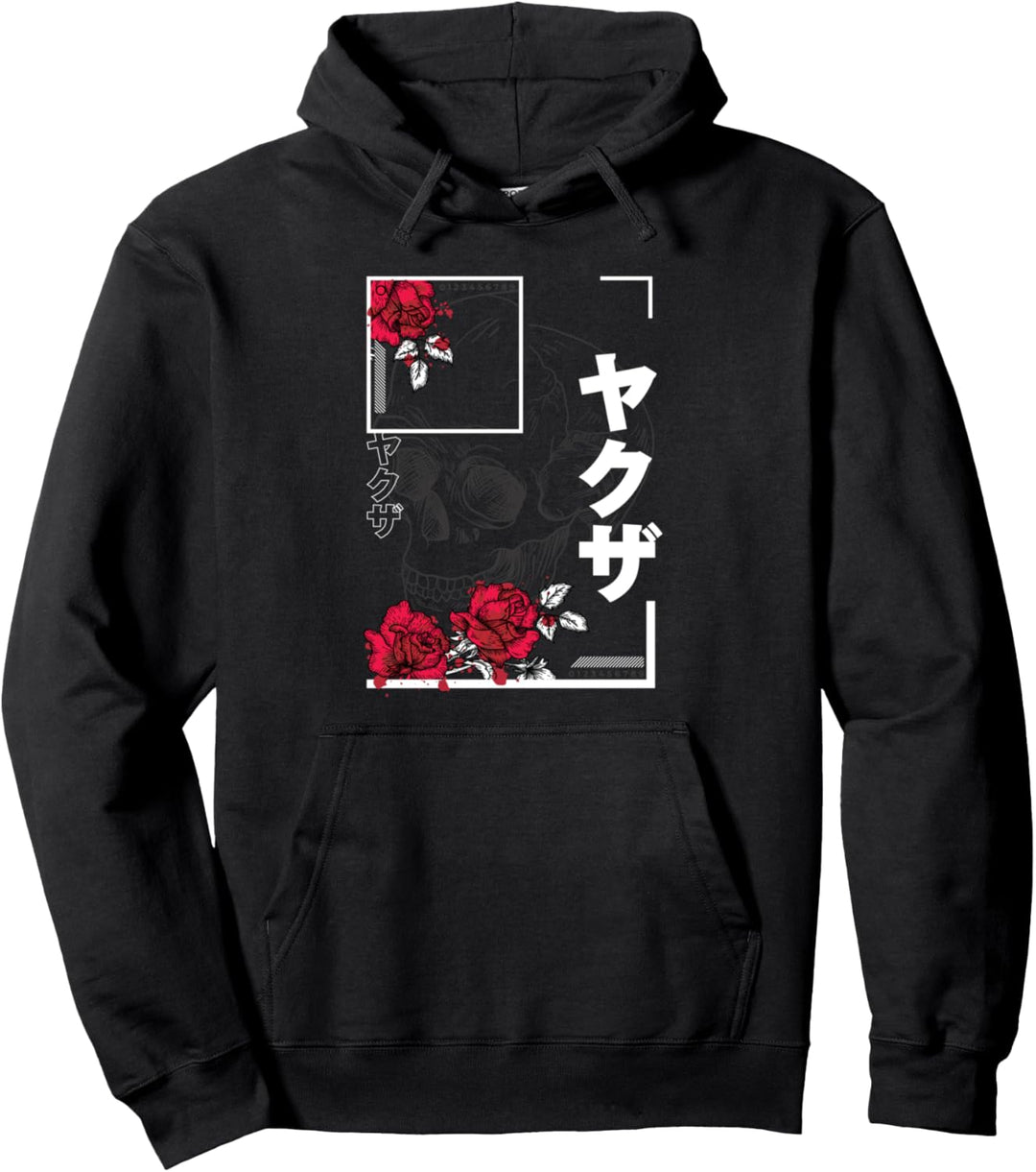 Aesthetic Grunge J Goth Japan Soft Grunge Totenkopf Schädel Pullover Hoodie