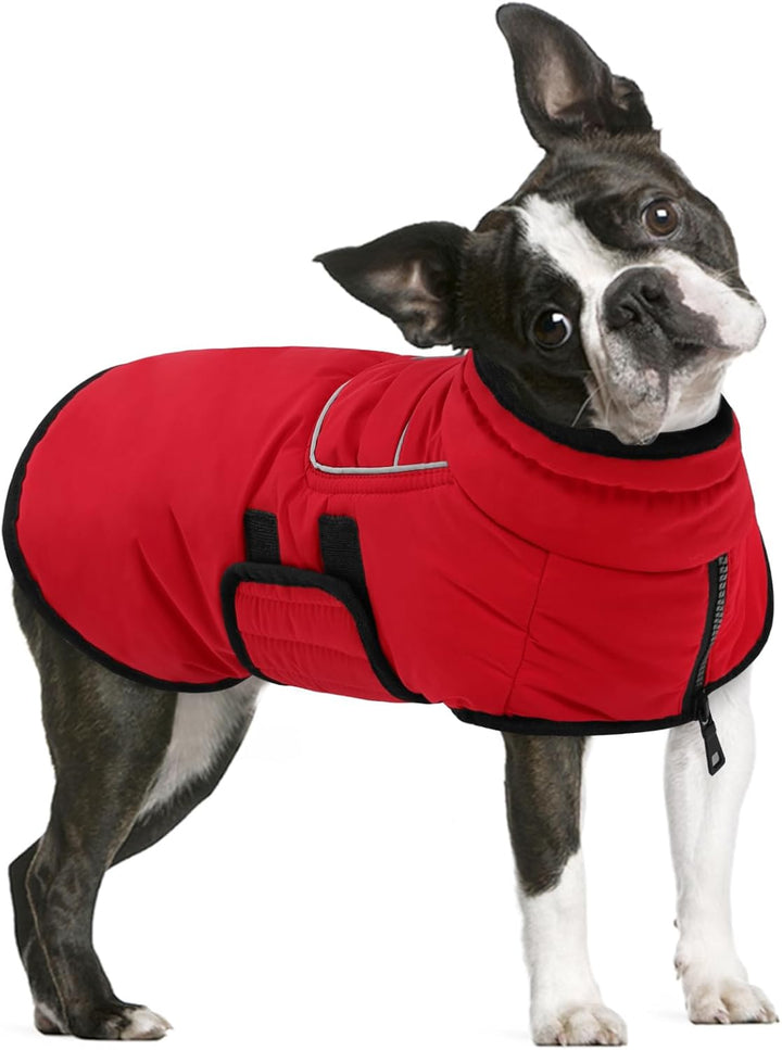 AOFITEE Hundemantel für Grosse Hunde, Warme 2XL Hundejacke Hundemantel, Rollkragen-Hundefleecejacke