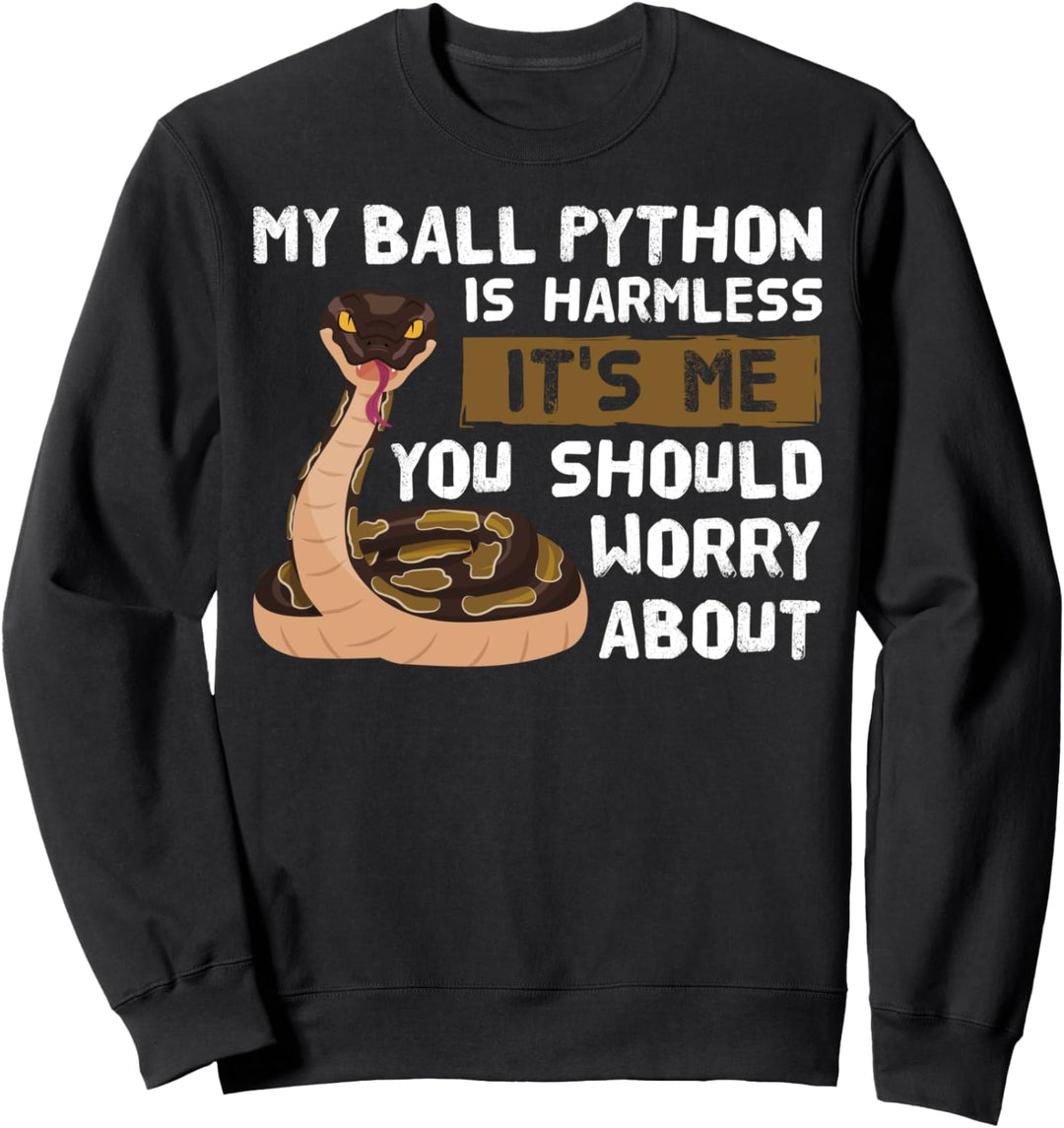 Königspython Schlange Lustiges Schlangenbesitzer Sweatshirt