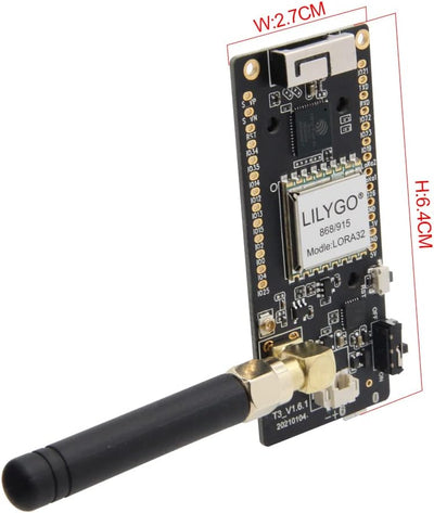 LILYGO TTGO Lora OLED 0,96 Zoll SD-Karte WiFi BLE Entwicklungsplatine ESP-32 Paxcounter Modul SMA Me