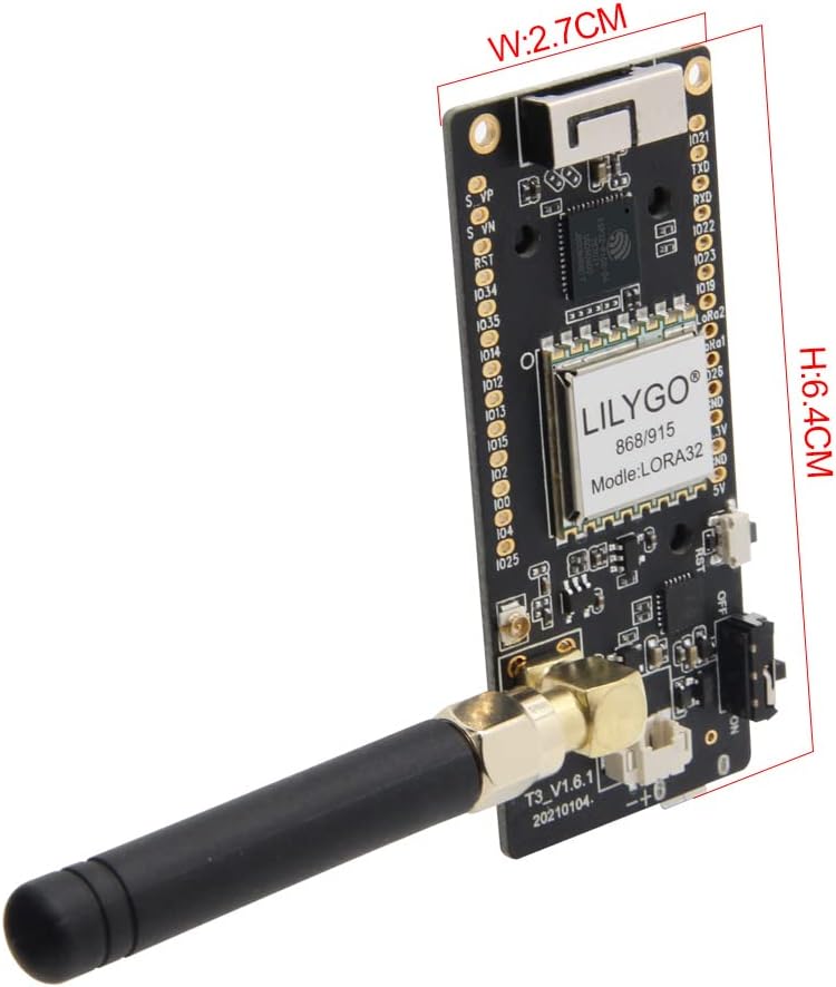 LILYGO TTGO Lora OLED 0,96 Zoll SD-Karte WiFi BLE Entwicklungsplatine ESP-32 Paxcounter Modul SMA Me