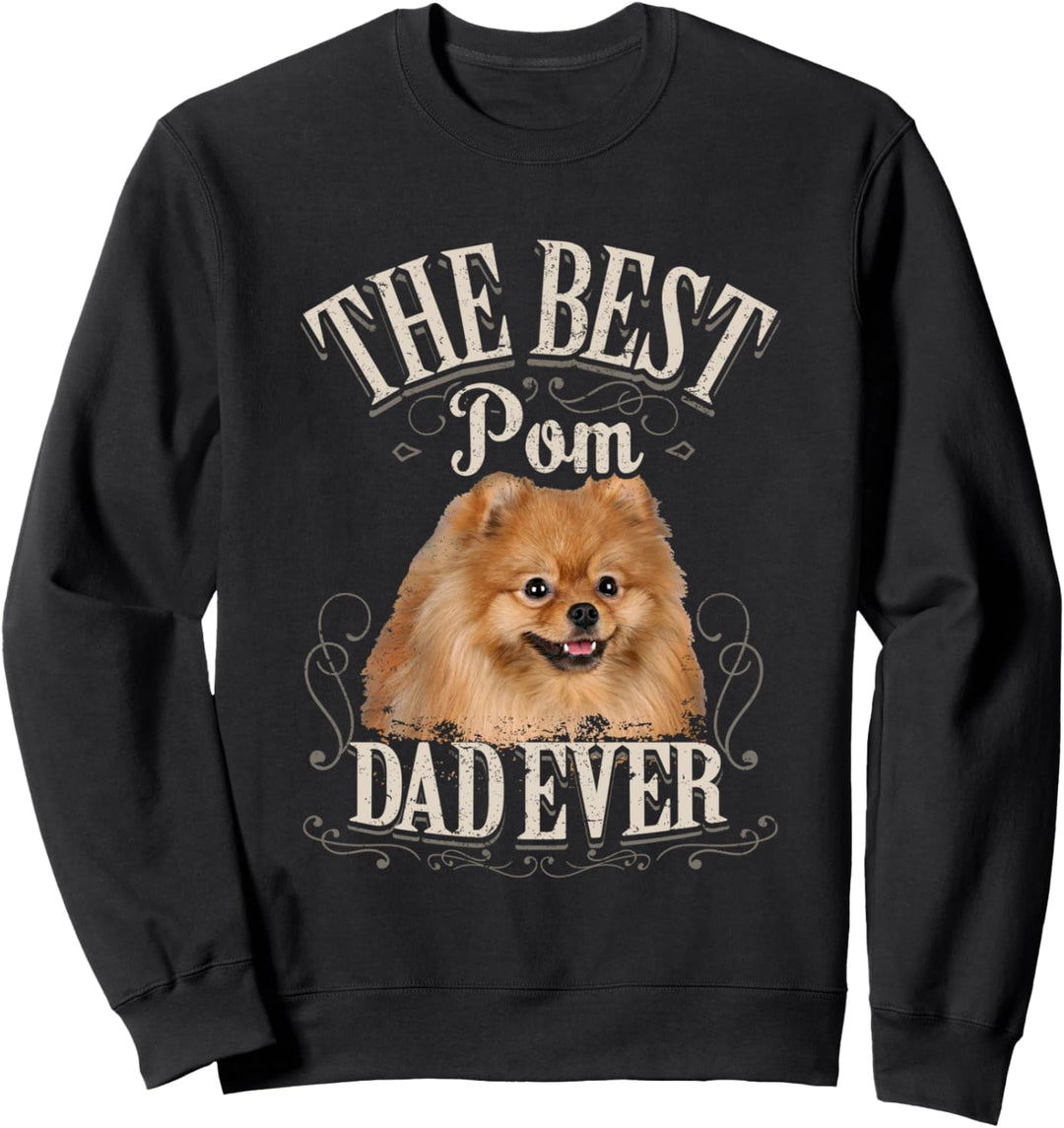 Beste Pom Papa Aller Pomeranian Zwergspitz Hund Geschenk Sweatshirt