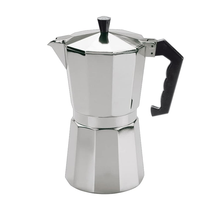 Cilio Espressokocher Classico für 9 Tassen | Höhe: 23,5 cm | Ø: 10,5 cm | Aluminium-Gehäuse | Silber