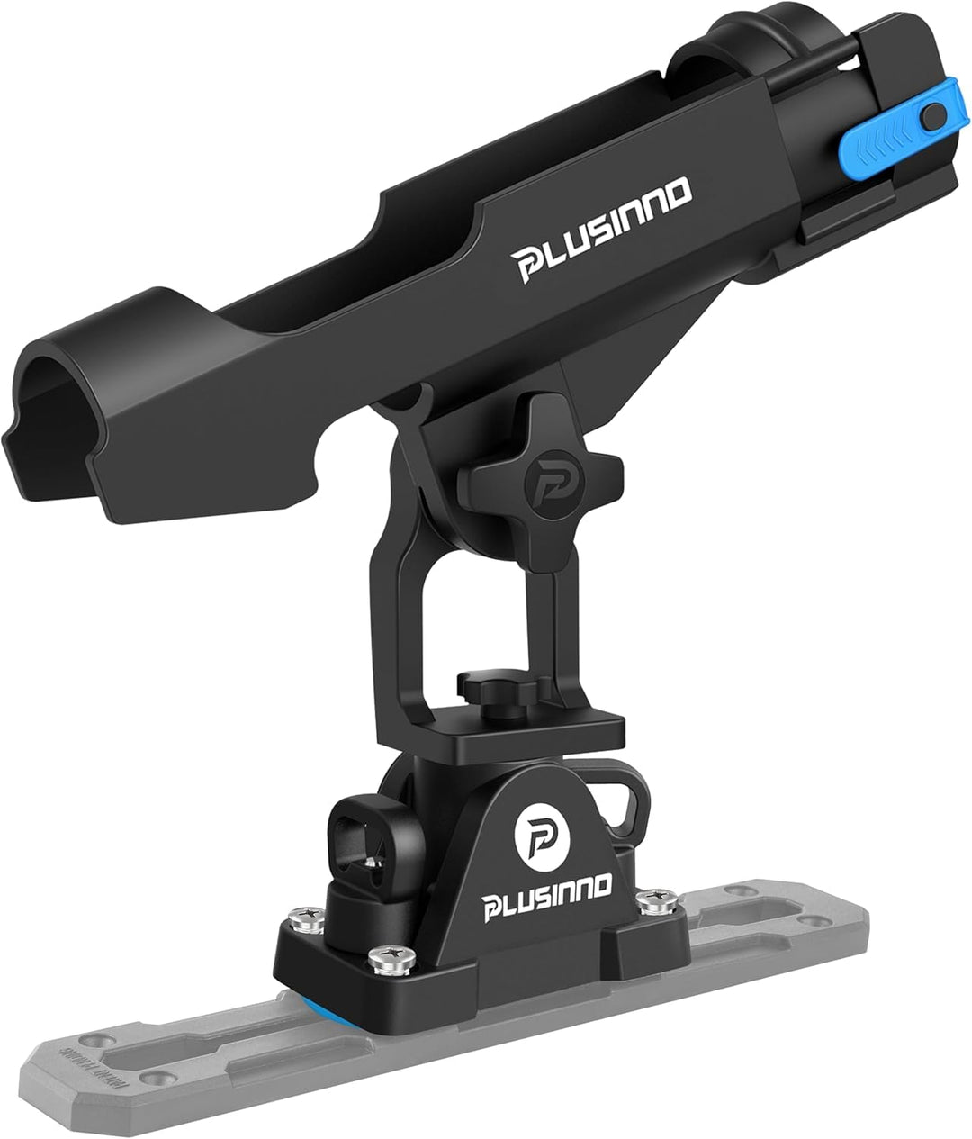 PLUSINNO Angelrutenhalter für Boote, Angelausrüstung mit vergrössertem Clip, innovatives Design in D