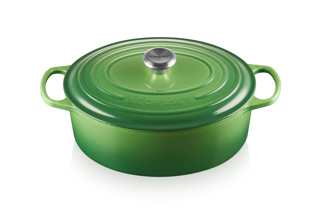 Le Creuset Signature Gusseisen-Bräter mit Deckel, Ø 31 cm, Oval, Für alle Herdarten und Induktion ge