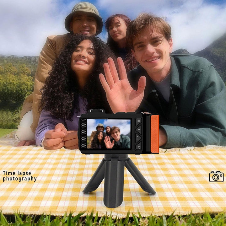 DSLR -Kamera, 70MP 4K 50x Zoom Auto Focus Weitwinkel F1.8 Digitalkamera mit Doppelbildschirm für das
