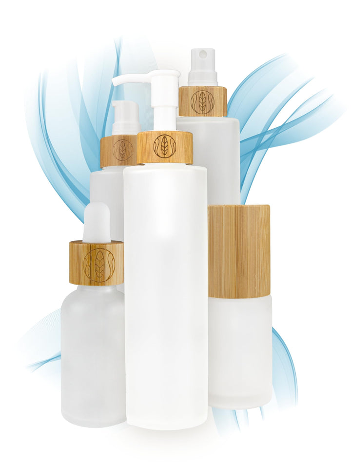 Wachsmann Sprühflasche &amp; Pumpspender zum Befüllen aus Matt-Glas, 30ml, 100ml, 150ml, Pipettenflasche