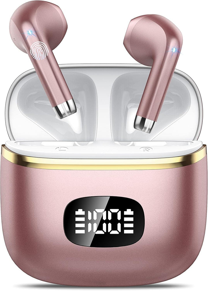 Bluetooth Kopfhörer, 2026 Neu In Ear Kopfhörer Kabellos Bluetooth 5.3 mit 4 ENC Mic, HiFi Stereo Noi