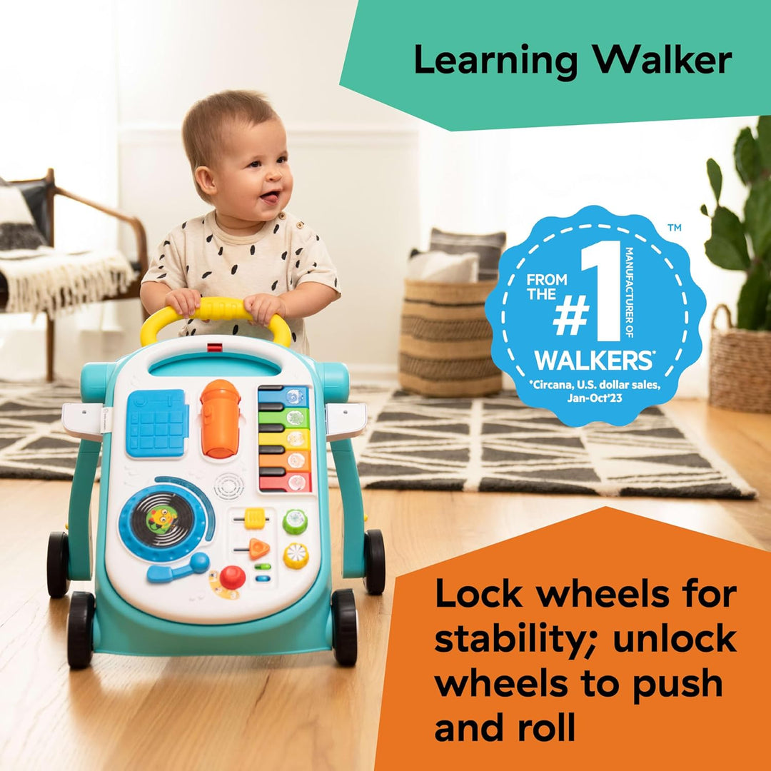Baby Einstein, Musical Mix ‘N Roll 4-in-1 Baby Lauflernhilfe & Spieltisch, Entdecken Musik, Farben &