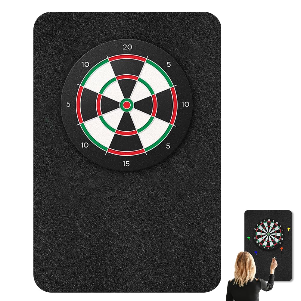 Dartboard Wandschutz, Selbstklebende Dartscheiben Umrandung, Dartboard-Rückseite- Gespleisster Rand