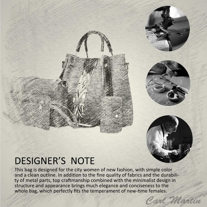 NICOLE &amp; DORIS Damen Handtaschen Umhängetaschen 4 Stück Handtaschen für Damen Top-Griffe Schultertas