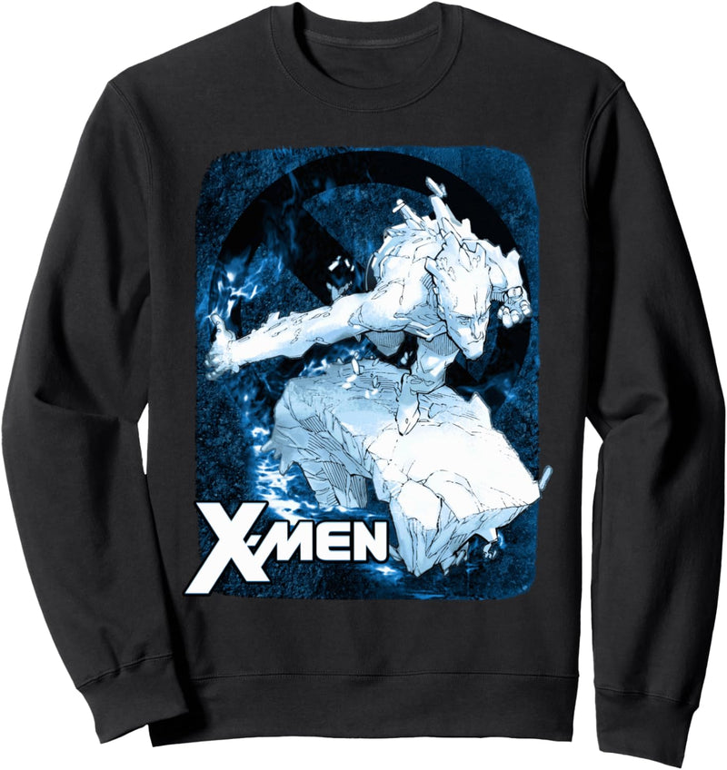 Marvel X-Men Iceman Flames Cold As Ice Sweatshirt