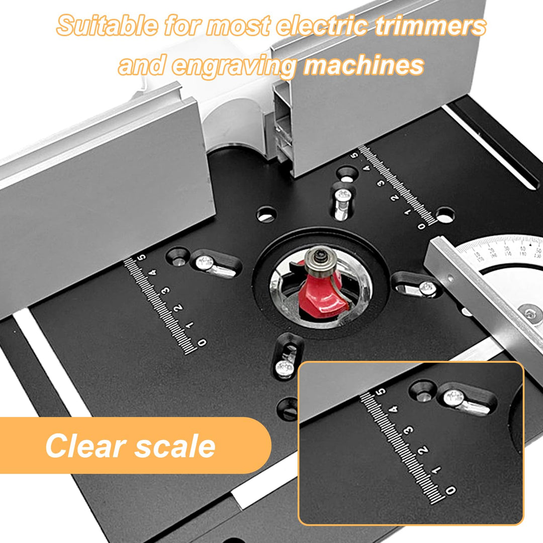 Frästisch für Oberfräse Einlegeplatte Set, OberfräSentisch und Tischfräsmaschine, Router Table, Plan