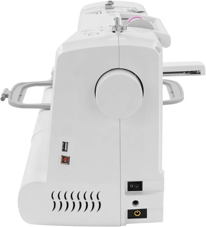 Automatische Stickmaschine, 45W computergesteuerte Nähmaschine mit 162 Integrierte Stichmuster, 0–65