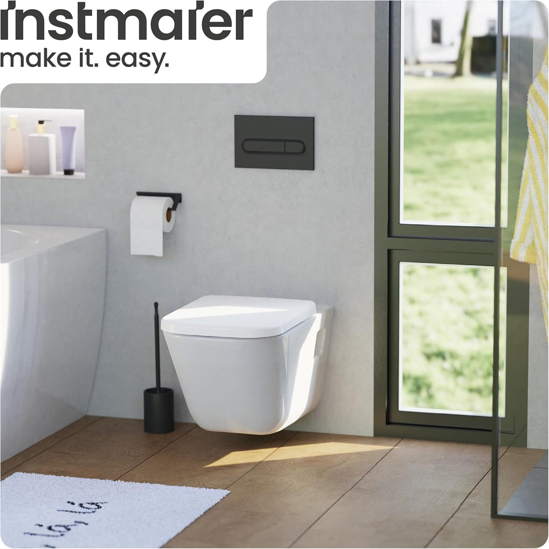 instmaier Helma | Toilettendeckel mit Absenkautomatik | Weiss | TÜV geprüft | Eckig | Toilettensitz