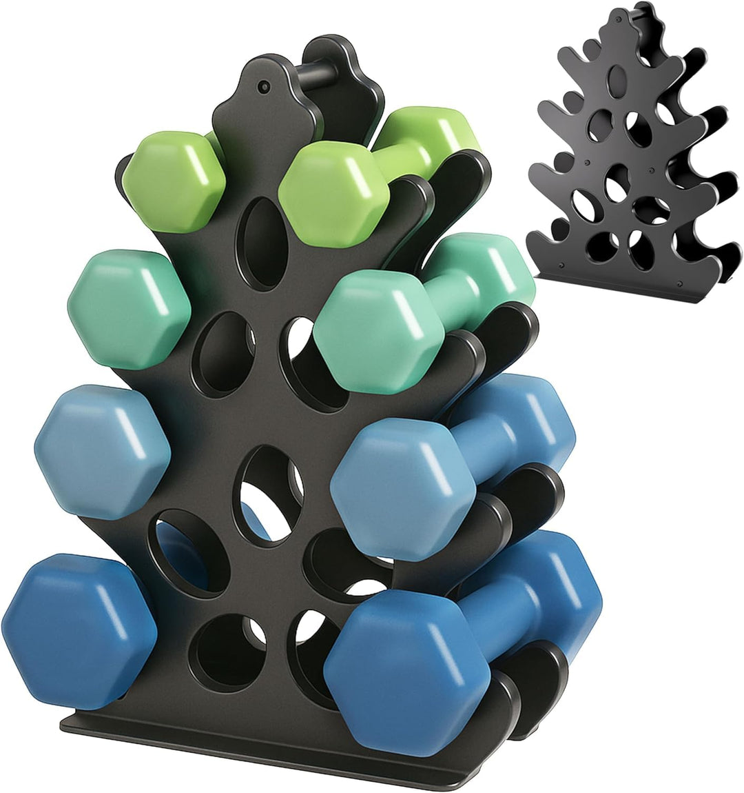 Hantelständer Hantelablage Metall Hantel ständer Kurzhantelständer Dumbbell rack 4-Unten, 4-Unten