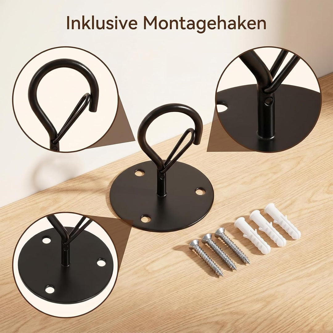 Katzenkletterseil Jute Ø40mm Katzenseil mit Befestigungshaken 2 M | Innenbereich Kletterspielzeug Ka