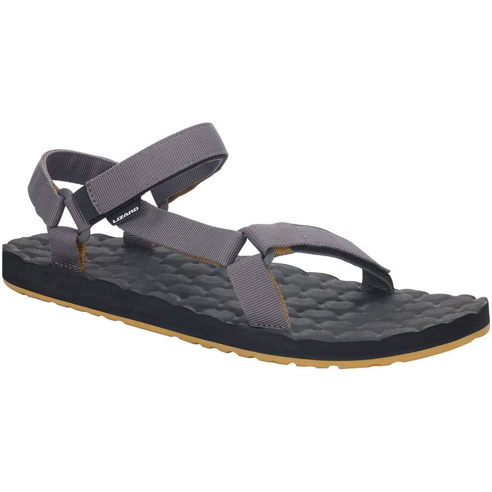 Lizard Sandale TRAIL plain dark grey 47 EU