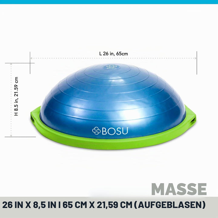 Bosu, Home Gym Equipment, The Original Balance Trainer, 66 cm Durchmesser blau / grün, blau / gr