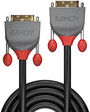 LINDY 36221 1m DVI-D Dual Link Kabel, Anthra Line Grau 1 m, Grau 1 m