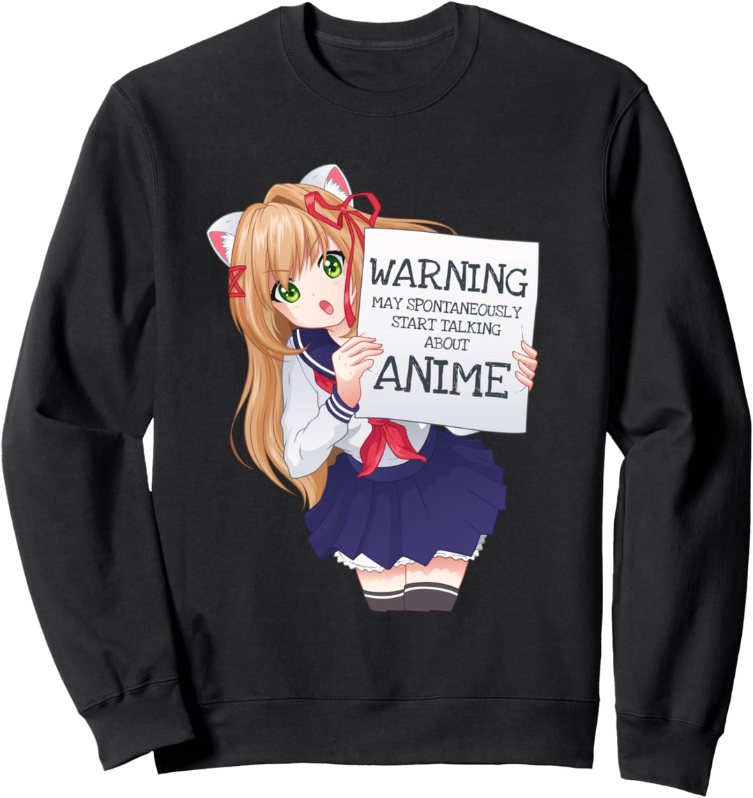 Kawaii Niedlich Spontan Sprechendes Anime Mädchen Otaku Sweatshirt