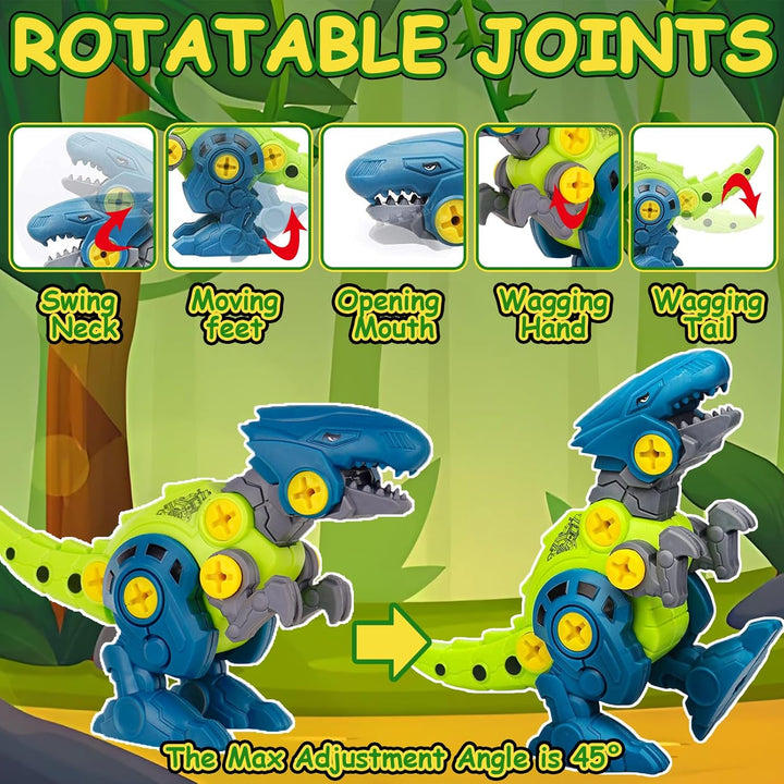 STAY GENT Dinosaurier Montage Spielzeug für Kinder, 5 Stück DIY Jurassischer Dinosaurier Spielzeug m