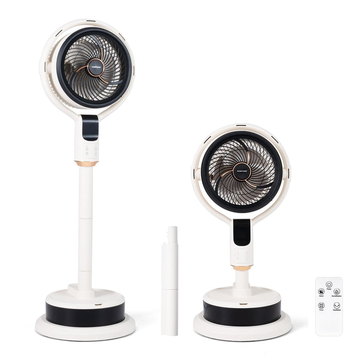 COSTWAY Standventilator mit Wasserkühlung &amp; Fernbedienung, Luftkühle leise | Bodenventilator höhenve