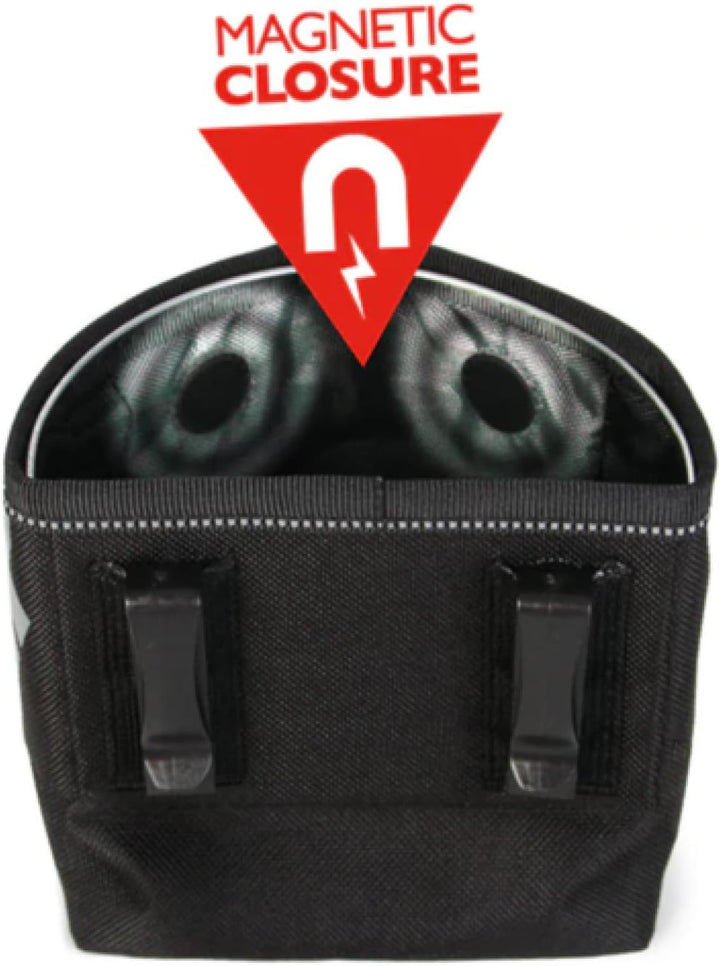 EzyDog Snak Pak Treat Bag - Leckerlitasche 650ml für Hundetraining mit Magnetverschluss - Farbe: rot