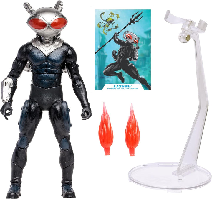 Lansay McFarlane Toys – DC – Aquaman 2 – Black Manta – 18 cm – Sammelfigur und Zubehör – Filmfiguren