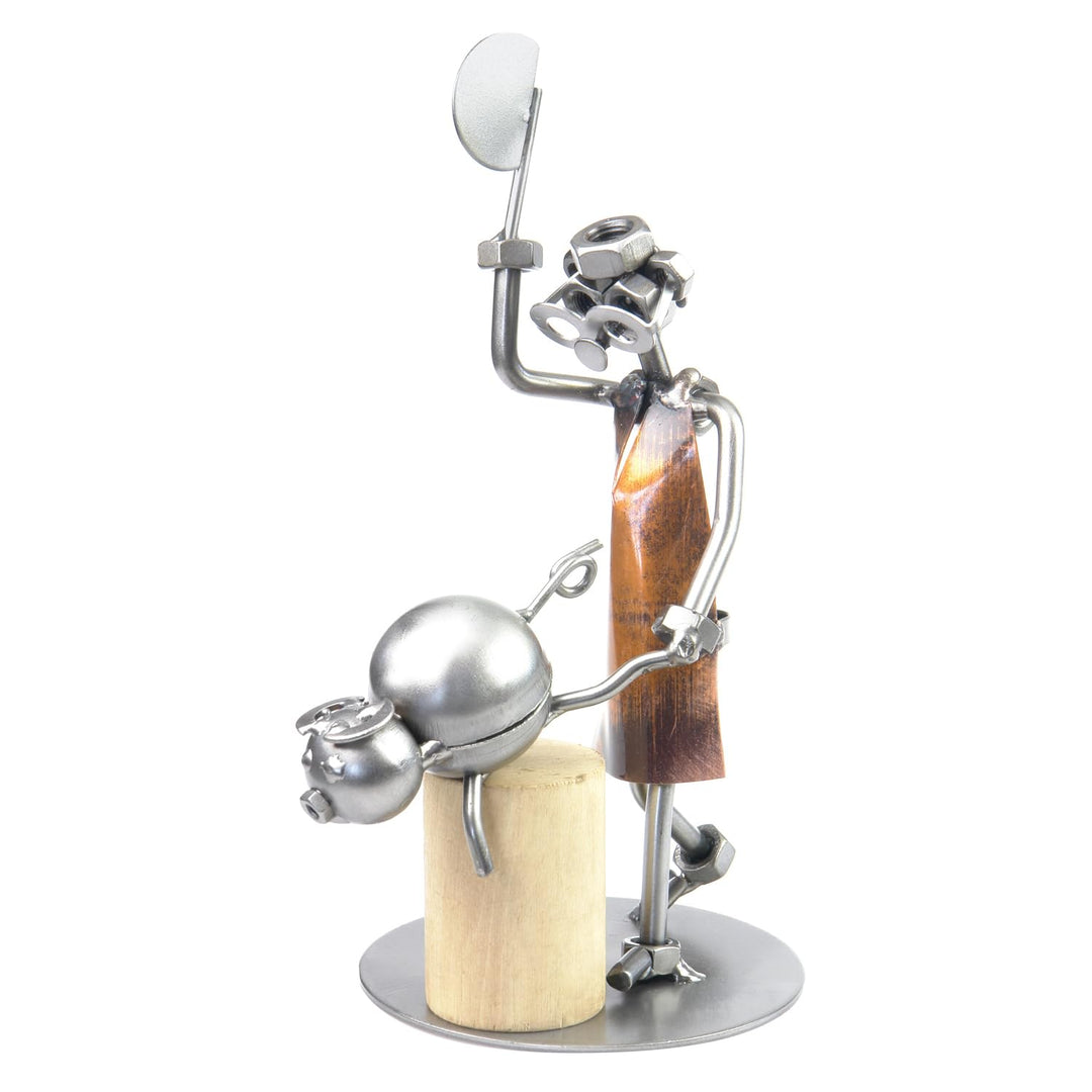 metalman24 Schraubenmännchen Metzger Schlachter I Handarbeit I Geschenkidee I Metallfigur I Metallmä