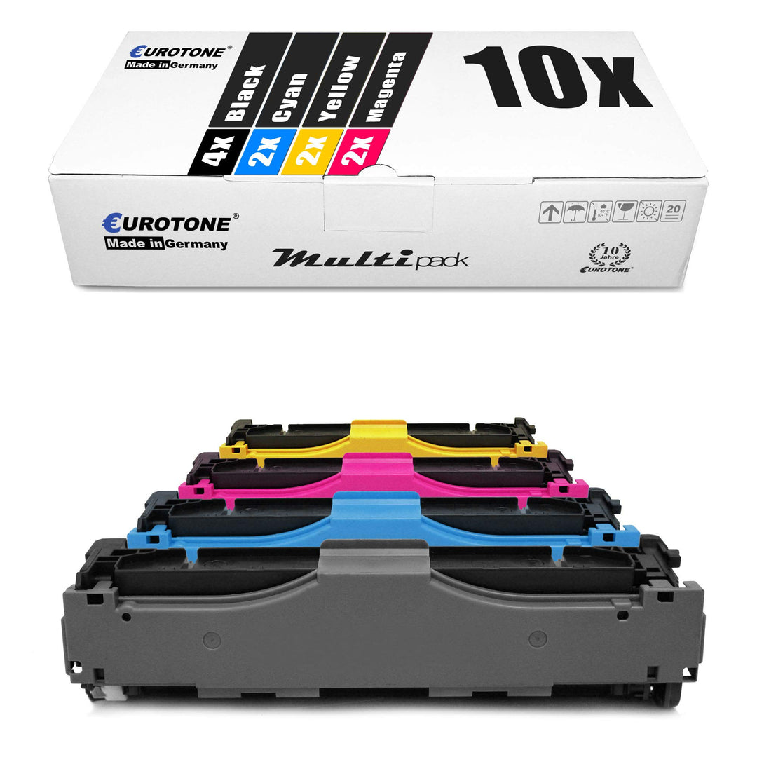 10x Müller Printware Toner kompatibel für Canon I-Sensys LBP 7200 7210 7660 7680 c cx cn CDN CDN ers