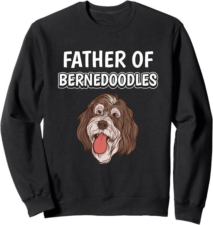 Herren Jungen Hund Papa Vatertag Bernedoodle Sweatshirt
