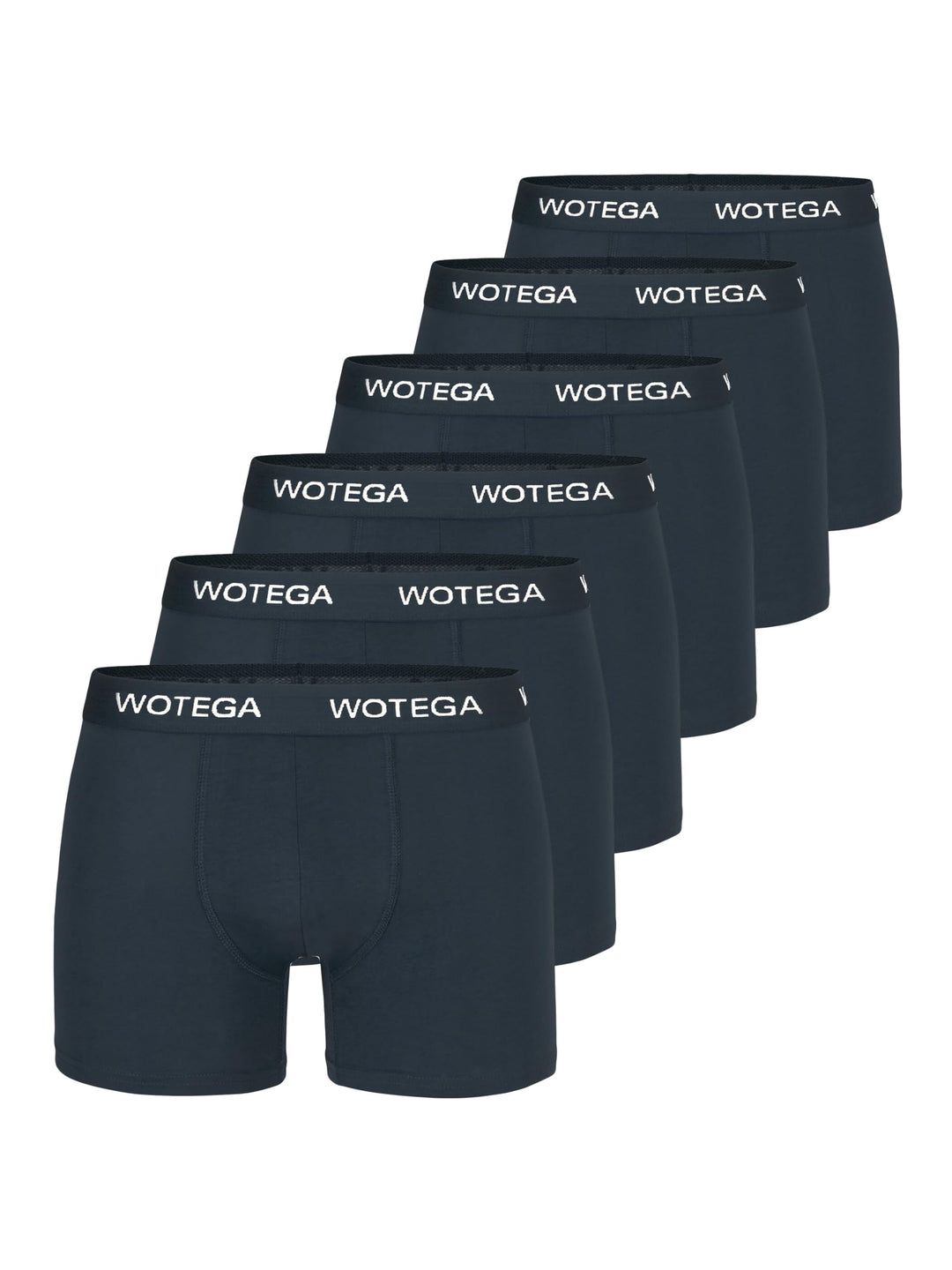 WOTEGA Joe - Boxershorts Herren 6er Pack - Baumwoll Unterwäsche XS Grau (Castlerock 180201), XS Grau