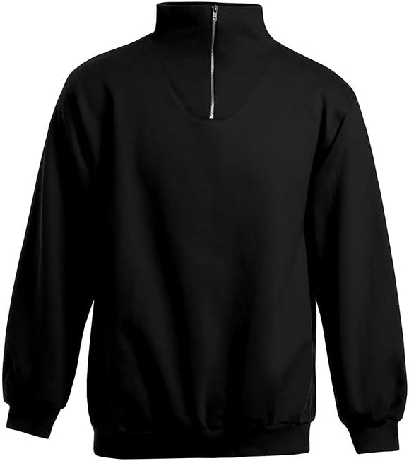 Troyer Sweatshirt Herren, Schwarz, XL