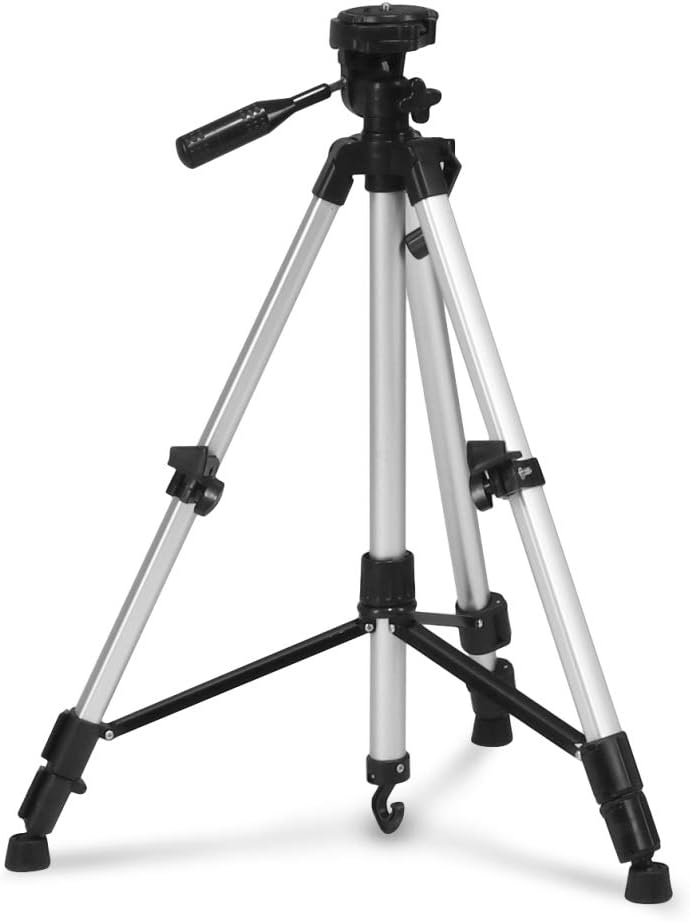 TROTEC Dreibein Universalstativ inkl. Schnellwechselplatte mit einem Standard 1/4" Anschluss