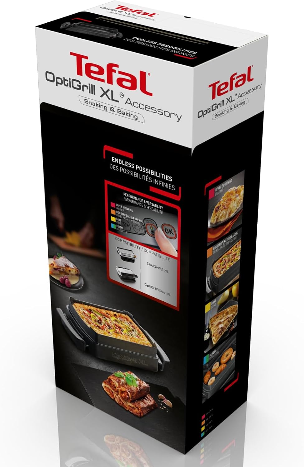 Tefal XA7278 OptiGrill+ XL Backschale | geeignet für alle OptiGrill+ XL Modelle | 2 Liter Fassungsve
