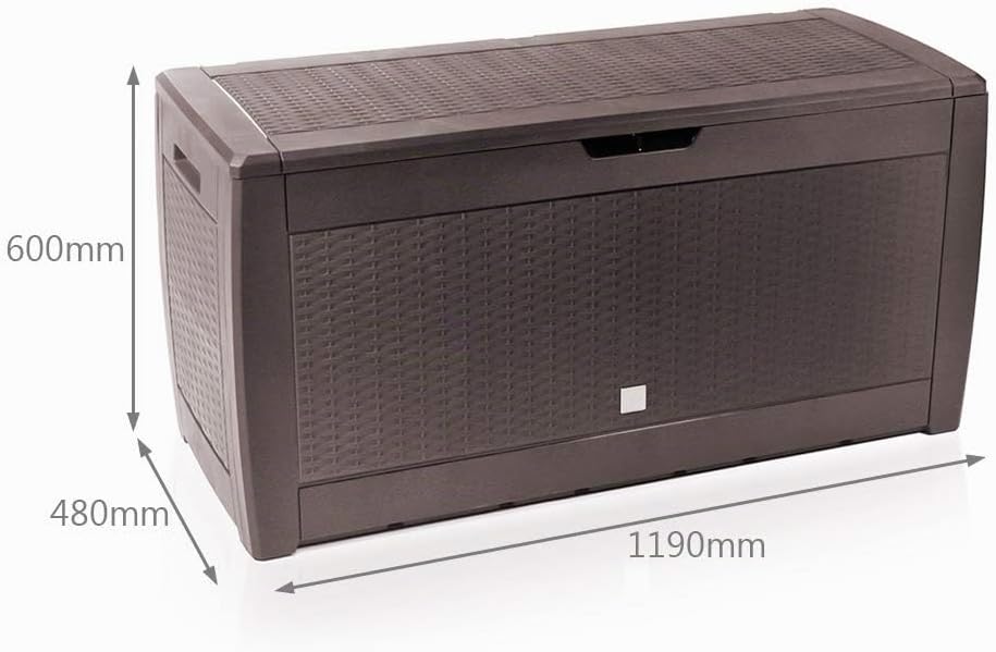 VOUNOT Gartenbox Aufbewahrung Wasserdicht 310 Liter, Aufbewahrungsbox Garten, Auflagenbox Gross, Kis