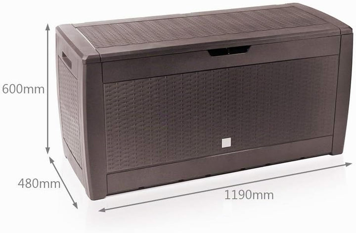 VOUNOT Gartenbox Aufbewahrung Wasserdicht 310 Liter, Aufbewahrungsbox Garten, Auflagenbox Gross, Kis