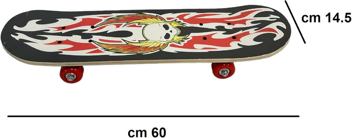 Skateboard für Kinder Skate für Kinder, 60 cm, Skateboard für Kinder, Skateboard aus Holz, komplett