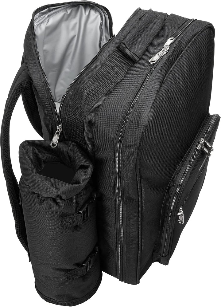 BRUBAKER Picknickrucksack Picknicktasche mit Inhalt für 4 Personen mit integrierter Kühltasche und a