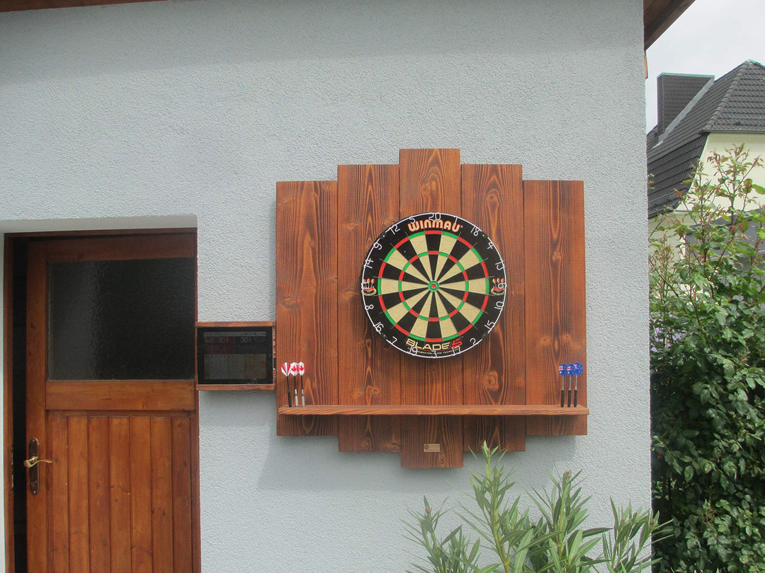 WDS Darts Sports Outdoor - Wooden Dartboard Surround (Dart-Wandschutz, Auffangring, Dart-Ring) Unive