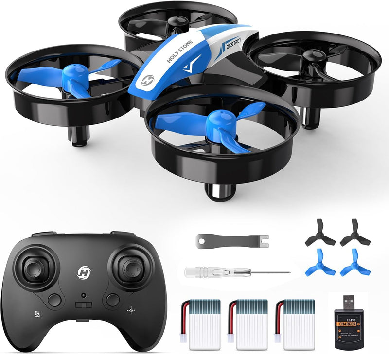 Holy Stone HS210 Mini Drohne für Kinder,RC Quadrocopter Nano Drone mit 3 Akkus 21 Min. Lange Flugzei