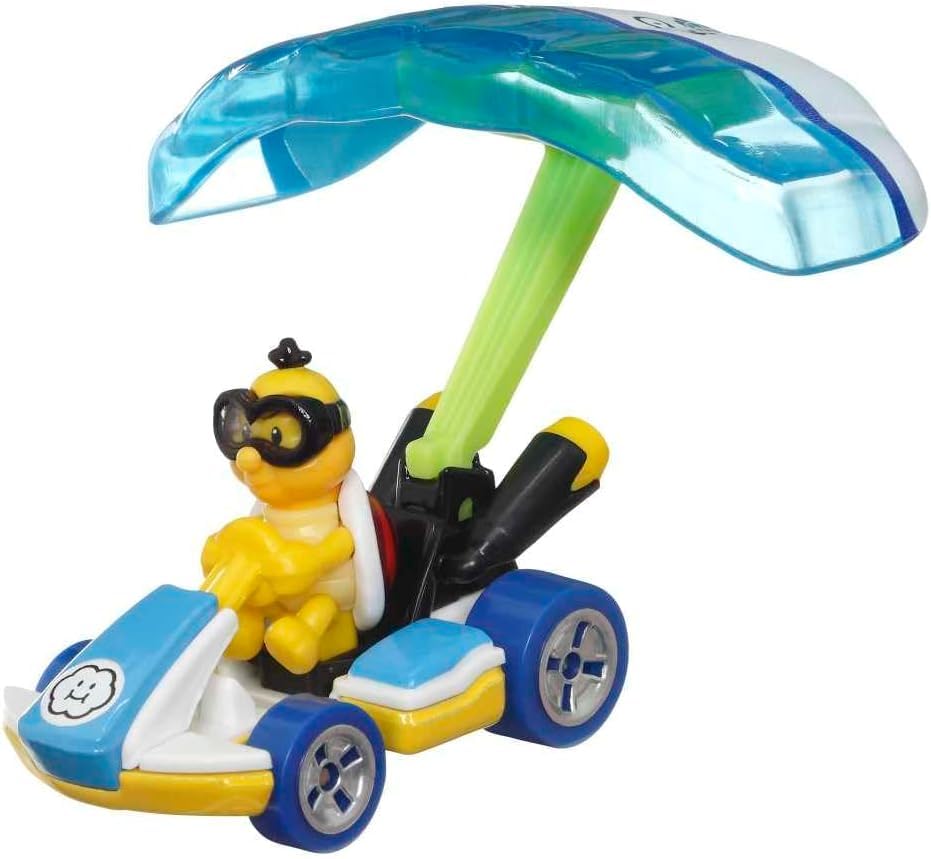 Hot Wheels Modellauto Die Cast Mario Kart GLIDER Lakitu Standard Kart Parafoil Glider Super Mario -