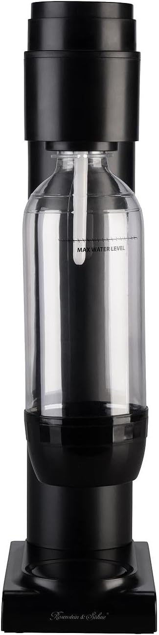 Rosenstein & Söhne Wassersprudler Küche: Soda-Wassersprudler mit 1-Liter-Flasche, Soda-Stream-kompat