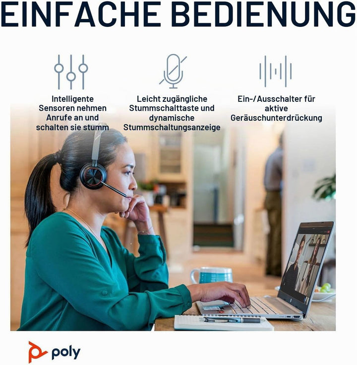 HP Poly Voyager Focus 2 USB-C-C Headset WW Typ C